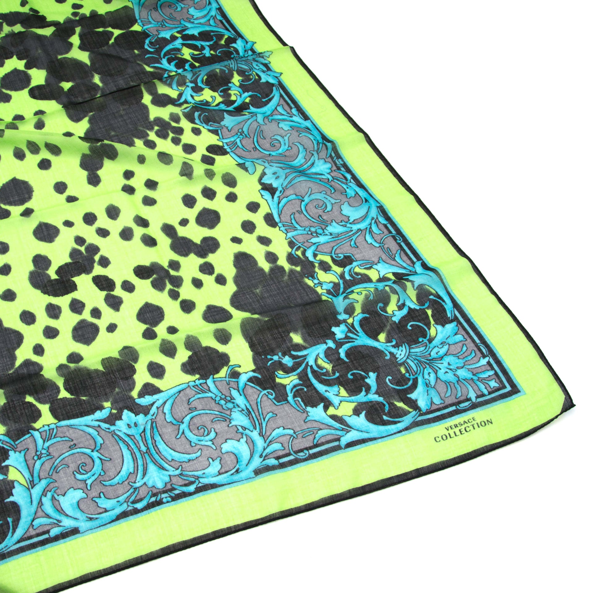 Versace Scarf Green and Blue