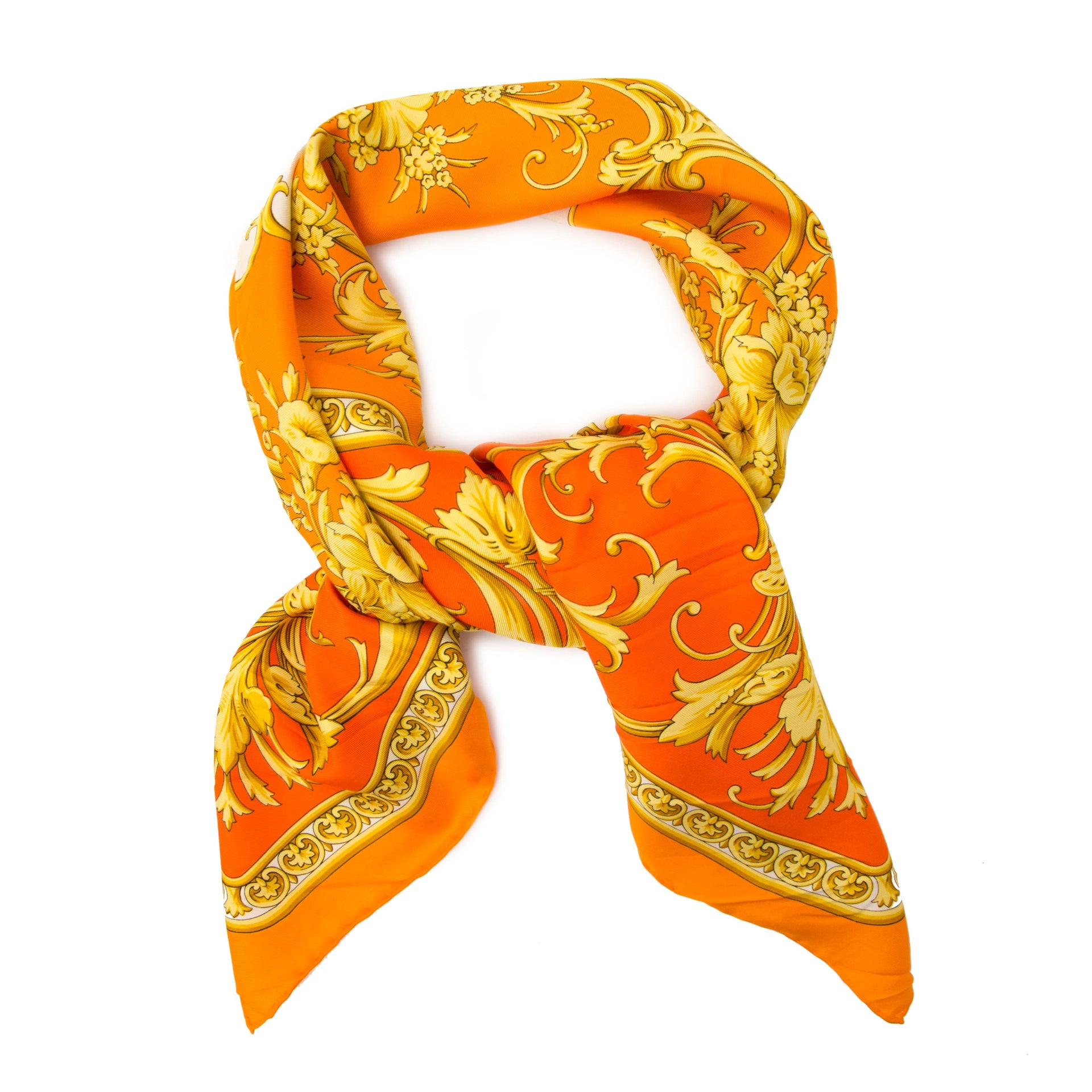 Versace Scarf Orange Yellow
