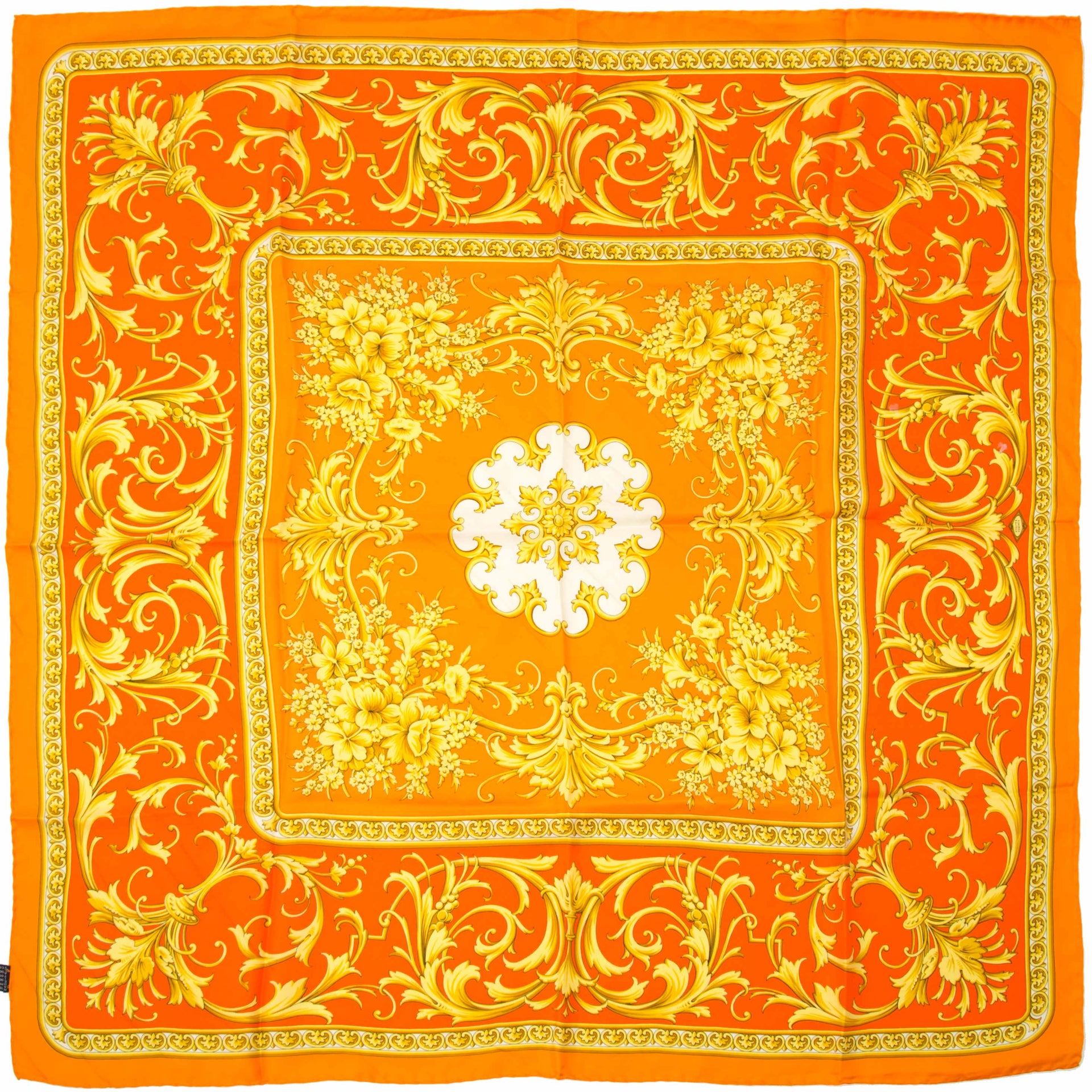Versace Scarf Orange Yellow