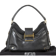 Versace Black Leather Shoulder Bag now for sale at labellov vintage fashion webshop belgium