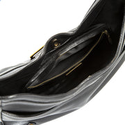Versace Black Leather Shoulder Bag now for sale at labellov vintage fashion webshop belgium