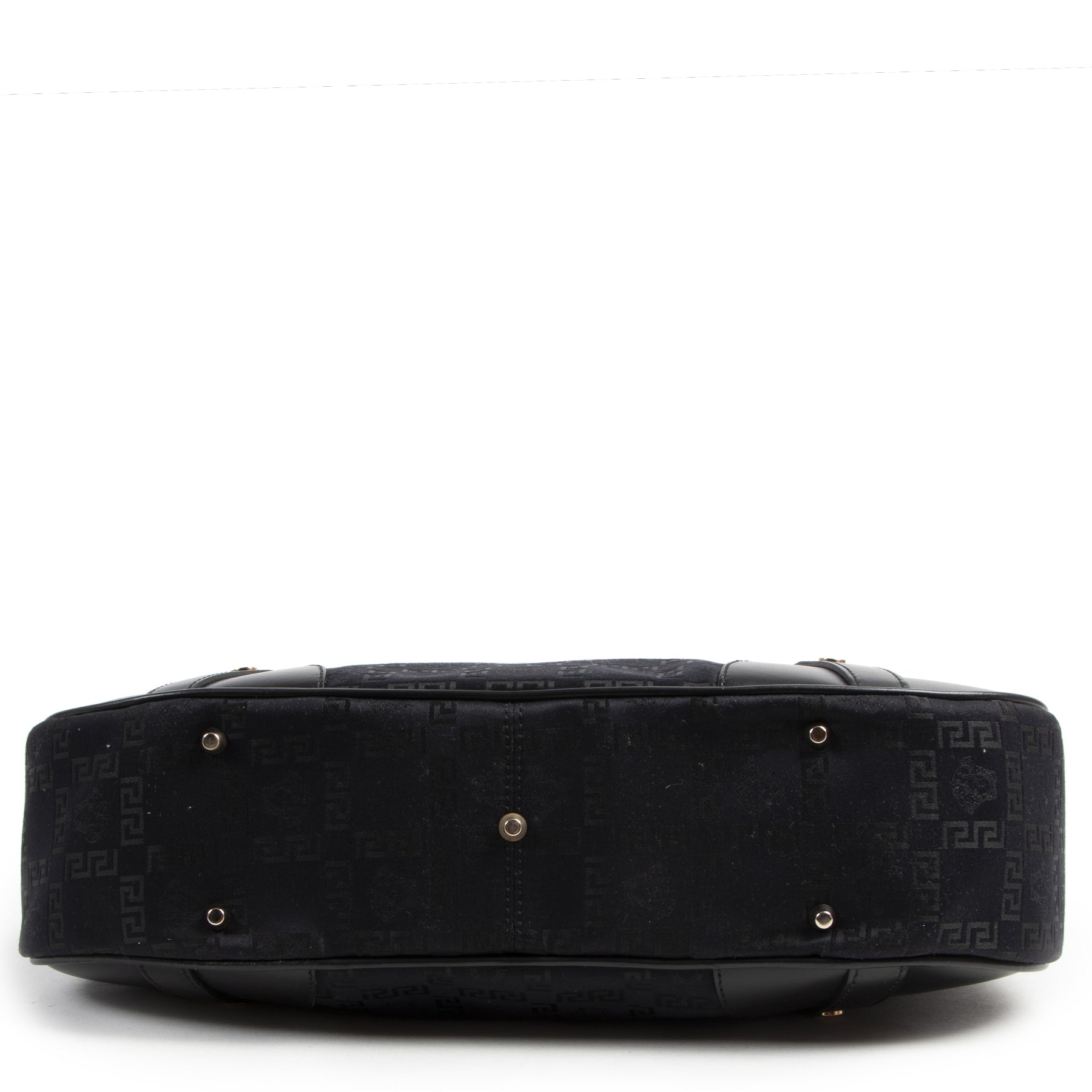Versace Black Fabric Medusa Shoulder Bag te koop bij labellov in Antwerpen