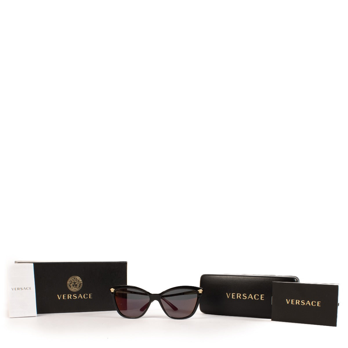 Versace Zwarte 4313 Medusa Zonnebril