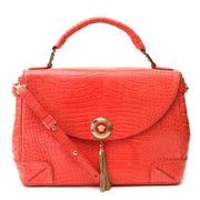 Buy an authentic secondhand Versace Orange Croco Flap Bag at the right price at LabelLOV vintage webshop. Safe online and secure shopping.