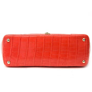 Achetez un authentique Versace Croco sac de main dans le couleur orange pour le bon prix chez LabelLOV.