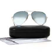 Victoria Beckham Flash Blue & Gold Classic Victoria Pilot Sunglasses pour le meilleur prix chez Labellov à Anvers
