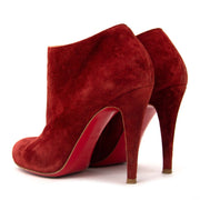 achetez Christian Louboutin Dark Red Ankle Boots - Size 36 sur labellov