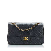 Shop safe online at Labellov in Antwerp, Brussels and Knokke this 100% authentic second hand Chanel Black Lambskin Small Classic Flap Bag