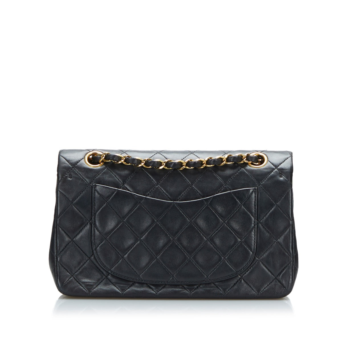 Shop safe online at Labellov in Antwerp, Brussels and Knokke this 100% authentic second hand Chanel Black Lambskin Small Classic Flap Bag