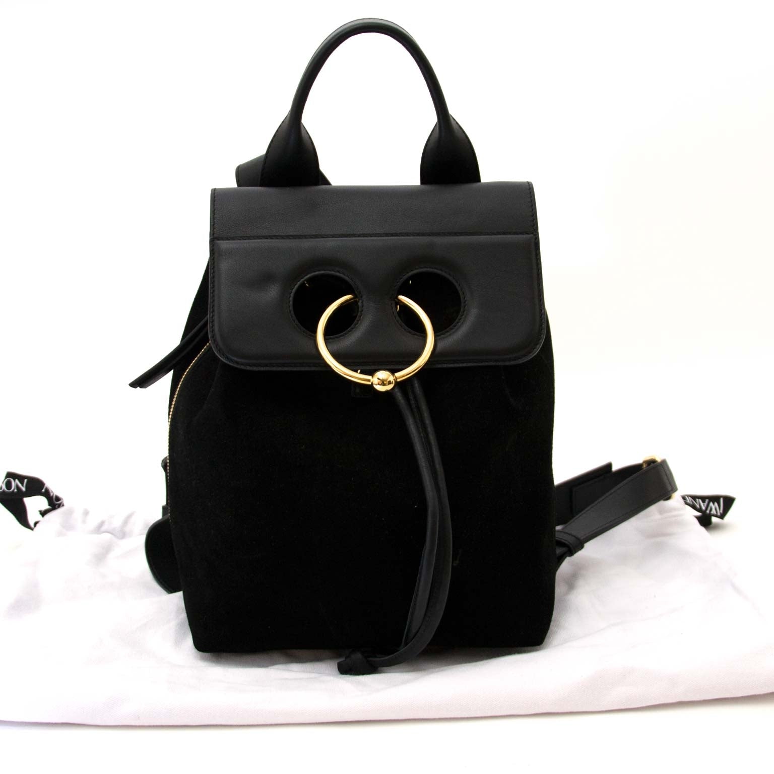 acheter en ligne JW Anderson Pierce Canvas And Leather Backpack