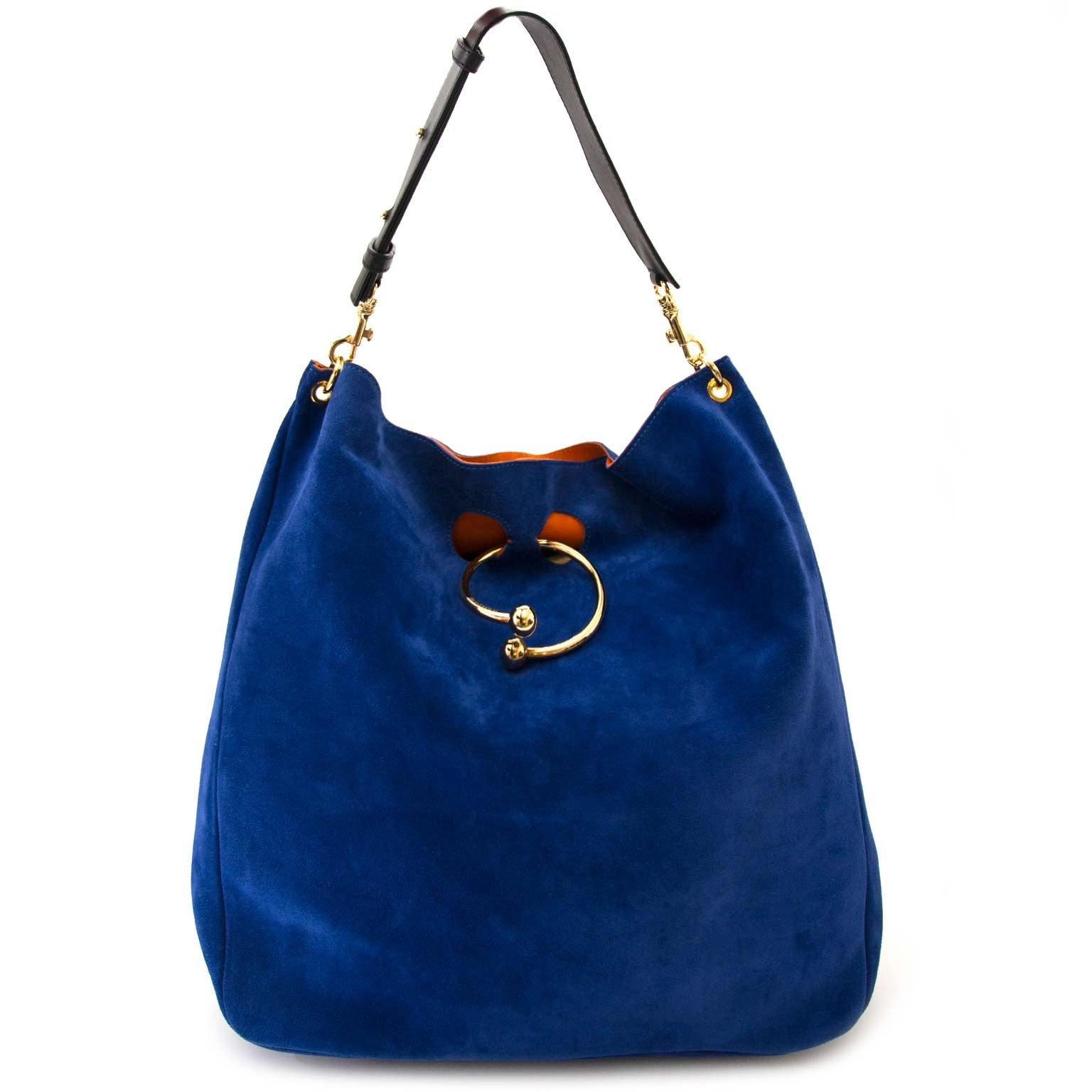 JW Anderson large hobo piercing bag royal blue now for sale at labellov vintage fashion webshop