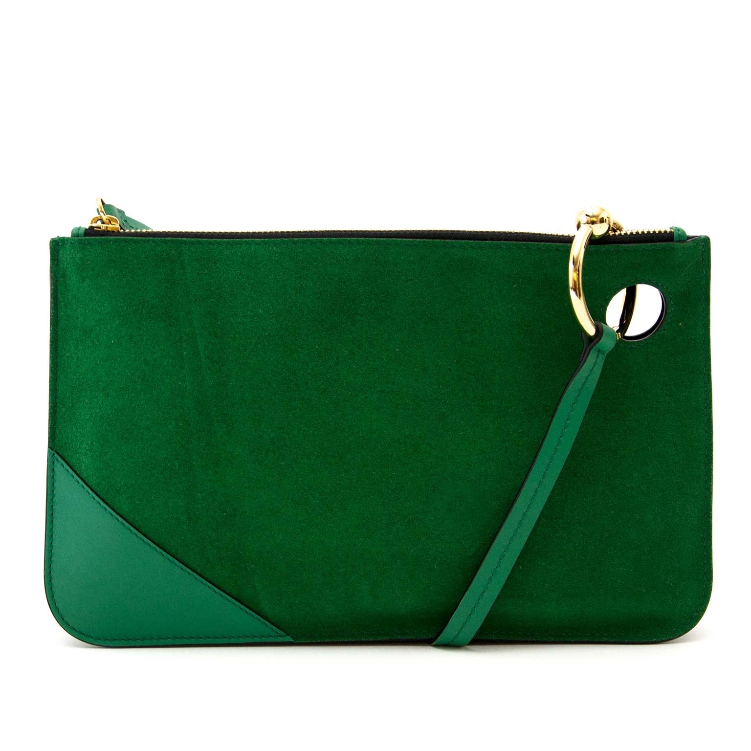 Buy authentic jw anderson emerald green pierce clutch now online at labellov vintage fashion webshop belgium