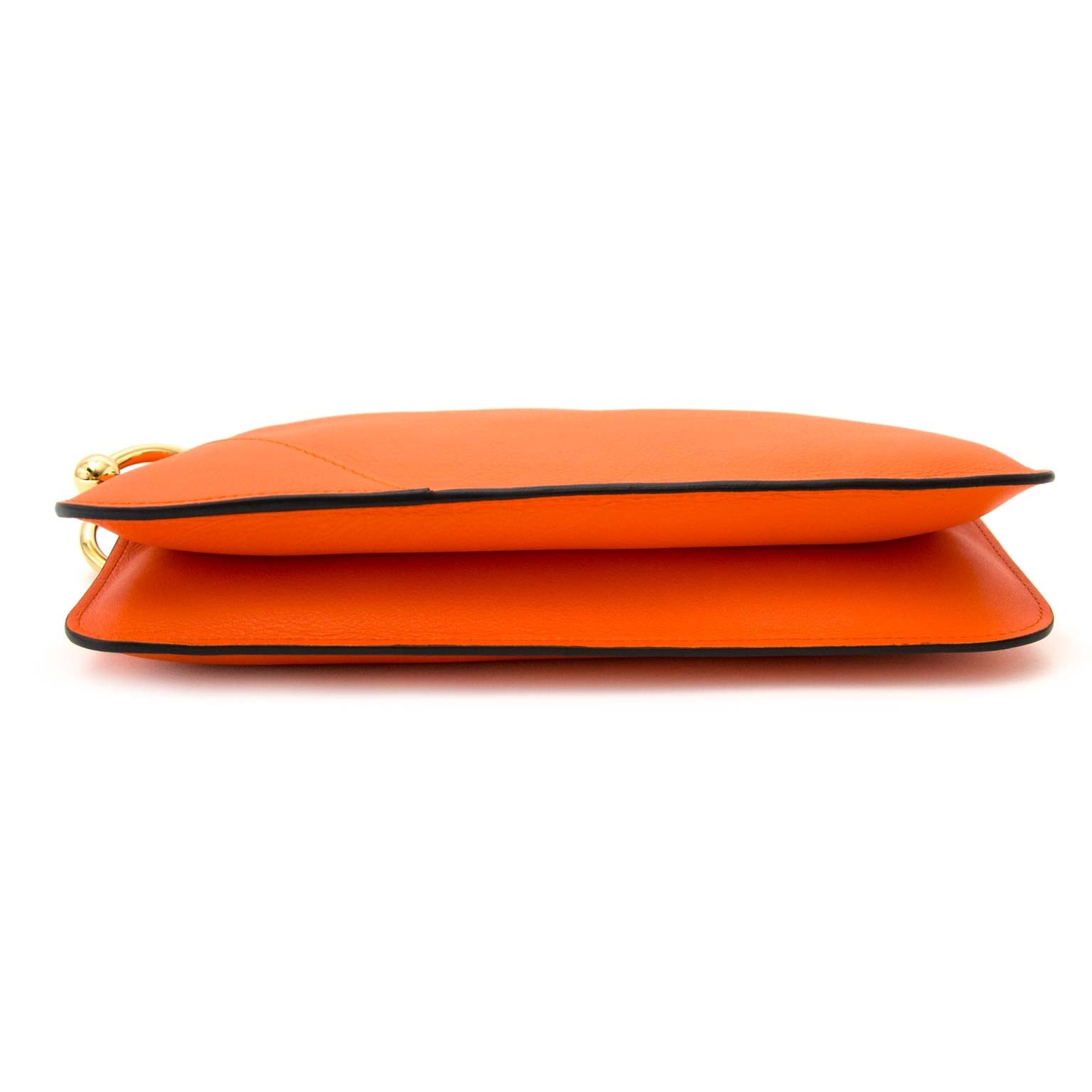 veilig online shoppen bij labellov vintage mode webshop met jw anderson tangerine pierce clutch