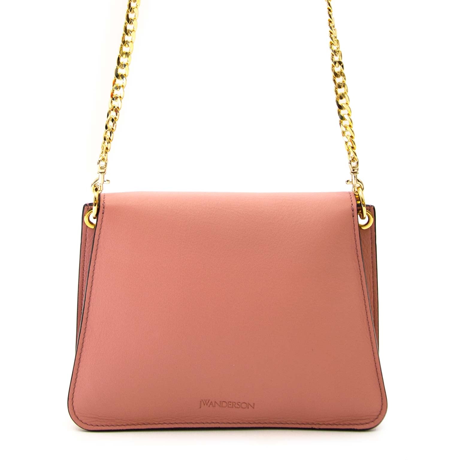 safe online shopping at labellov vintage fashion webshop belgium with jw anderson mini pierce bag dusty rose