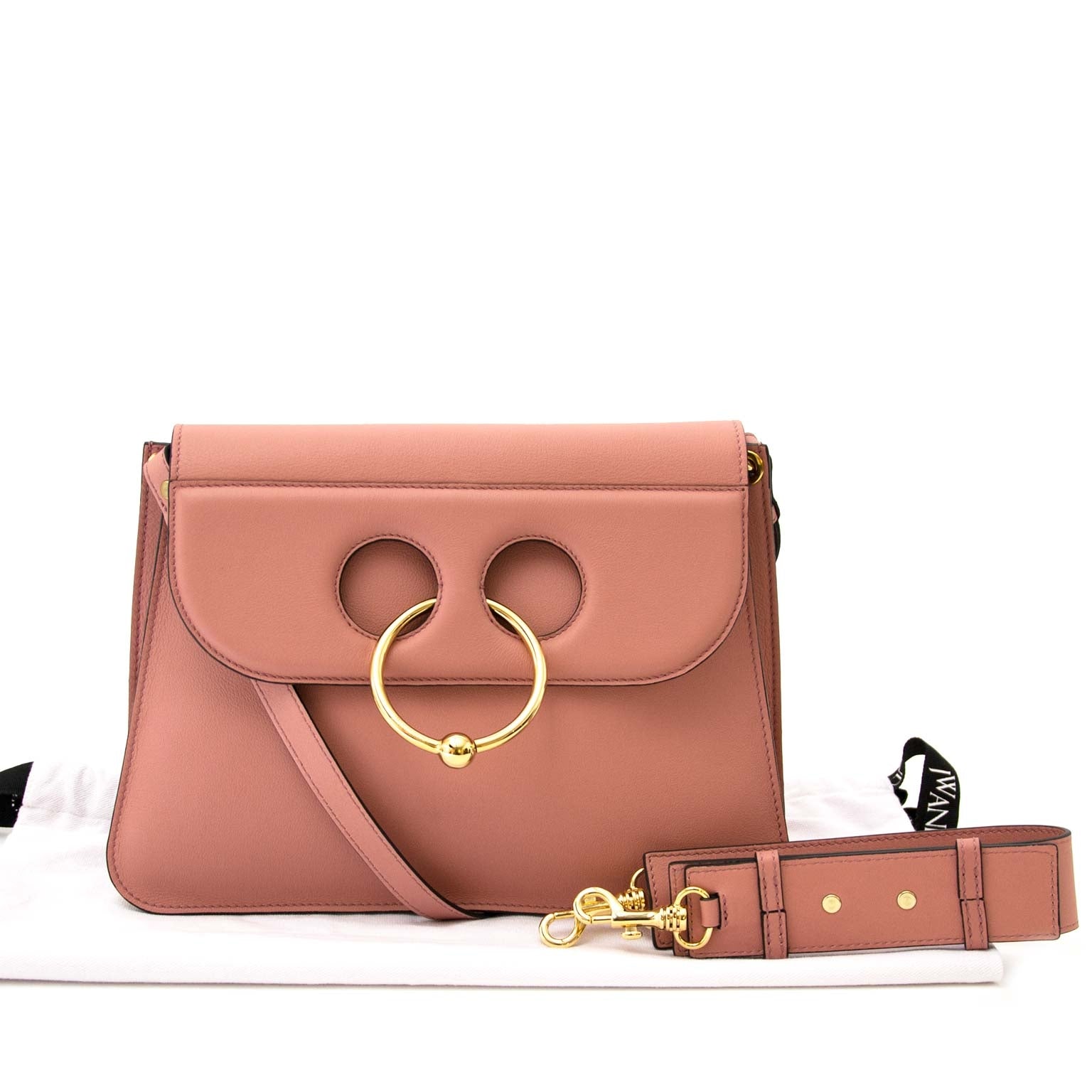 Buy authentic jw anderson medium pierce dusty rose bag online at labellov vintage fashion webshop belgium