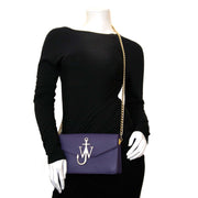 secondhand JW Anderson Purple Logo Purse Bag for sale at labellov