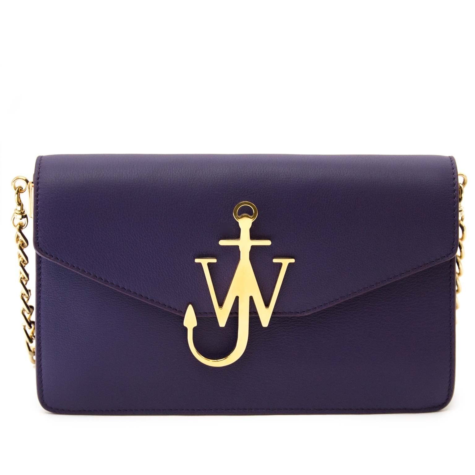 koop JW Anderson Purple Logo Purse Bag bij labellov aan de beste prijs