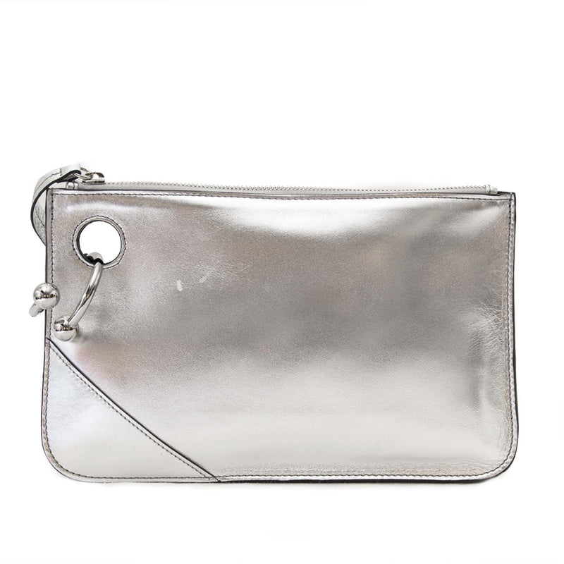 Buy authentic jw anderson silver pierce clutch now online at labellov vintage fashion webshop belgium