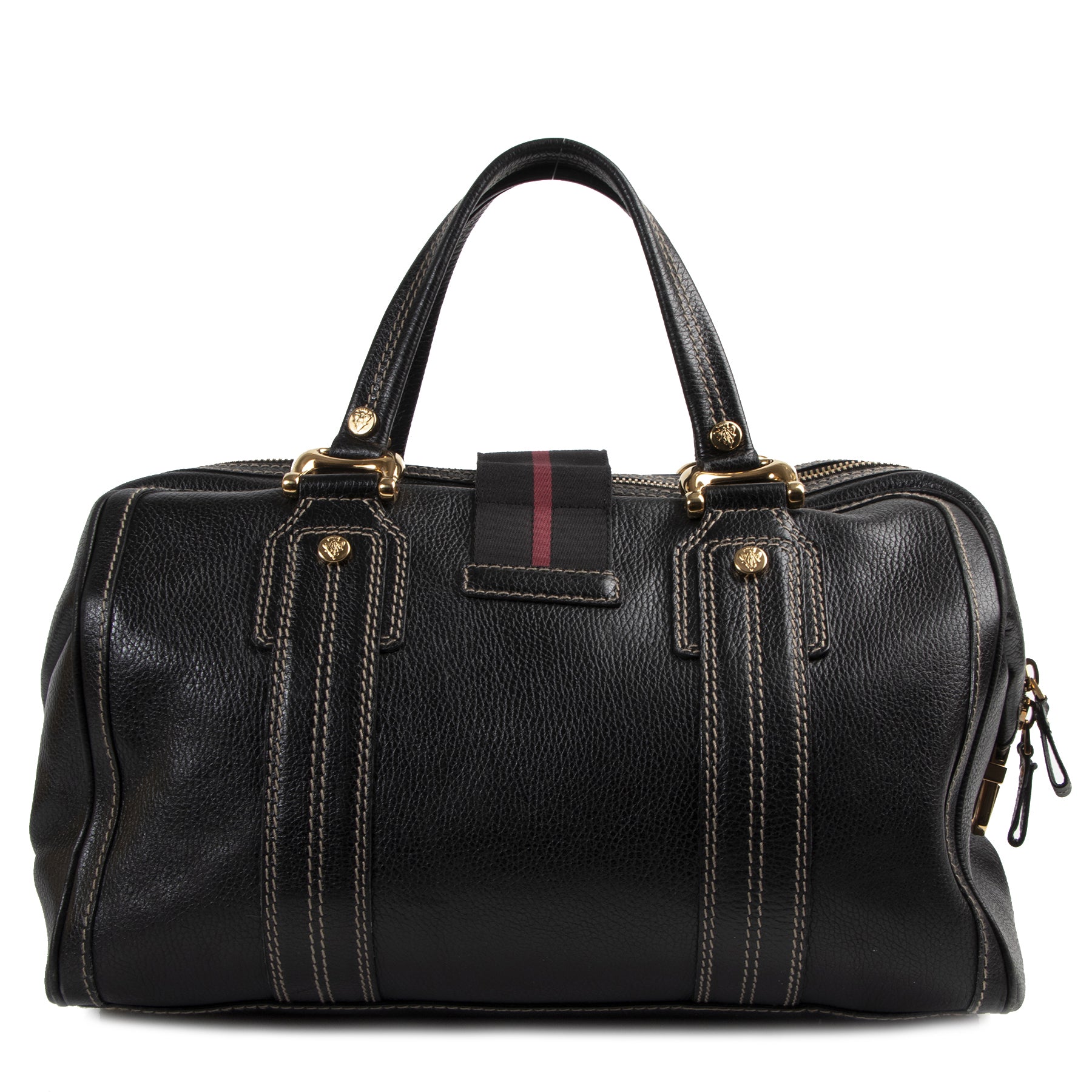 Gucci Black Aviatrix Large Boston Bag