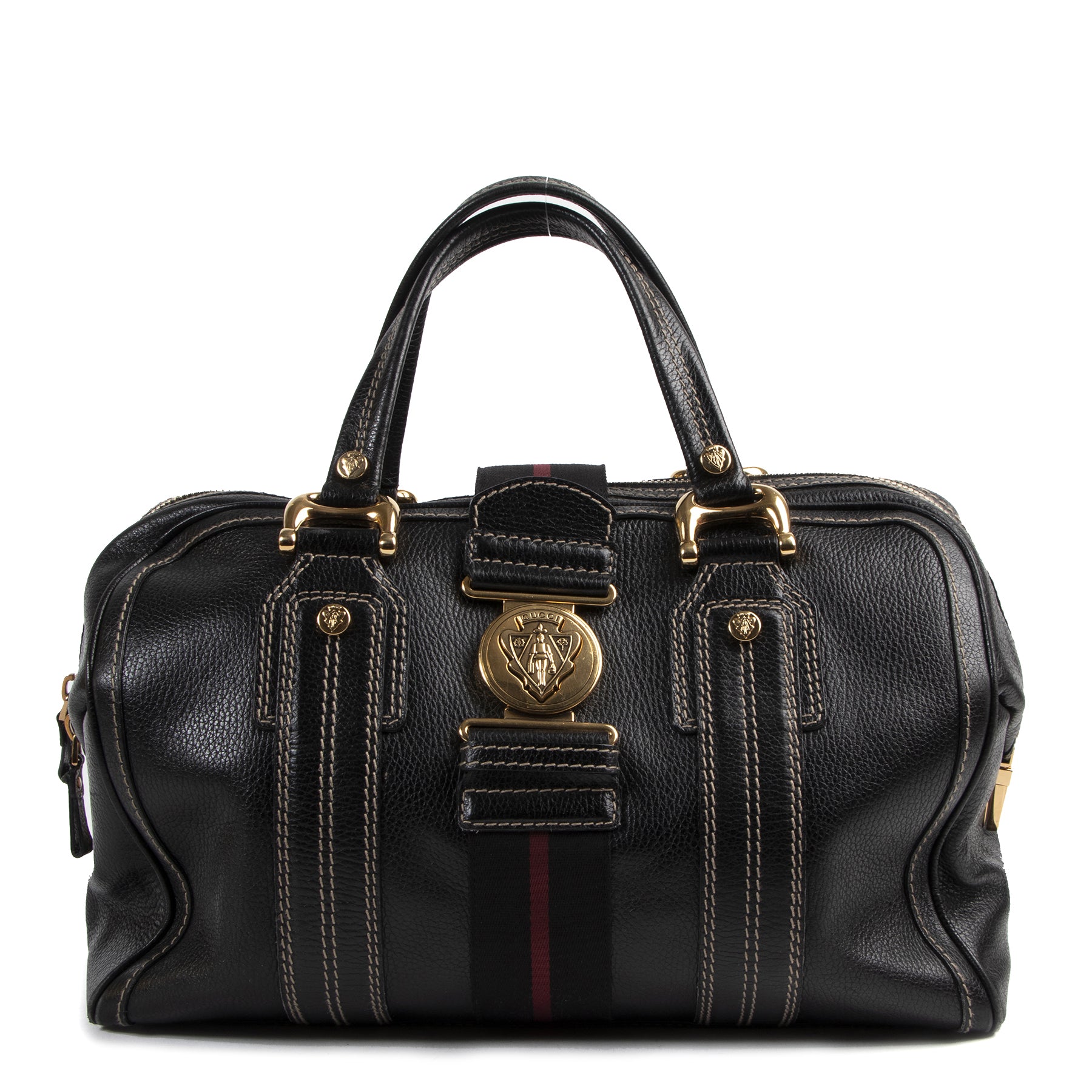Gucci Black Aviatrix Large Boston Bag for the best price at Labellov