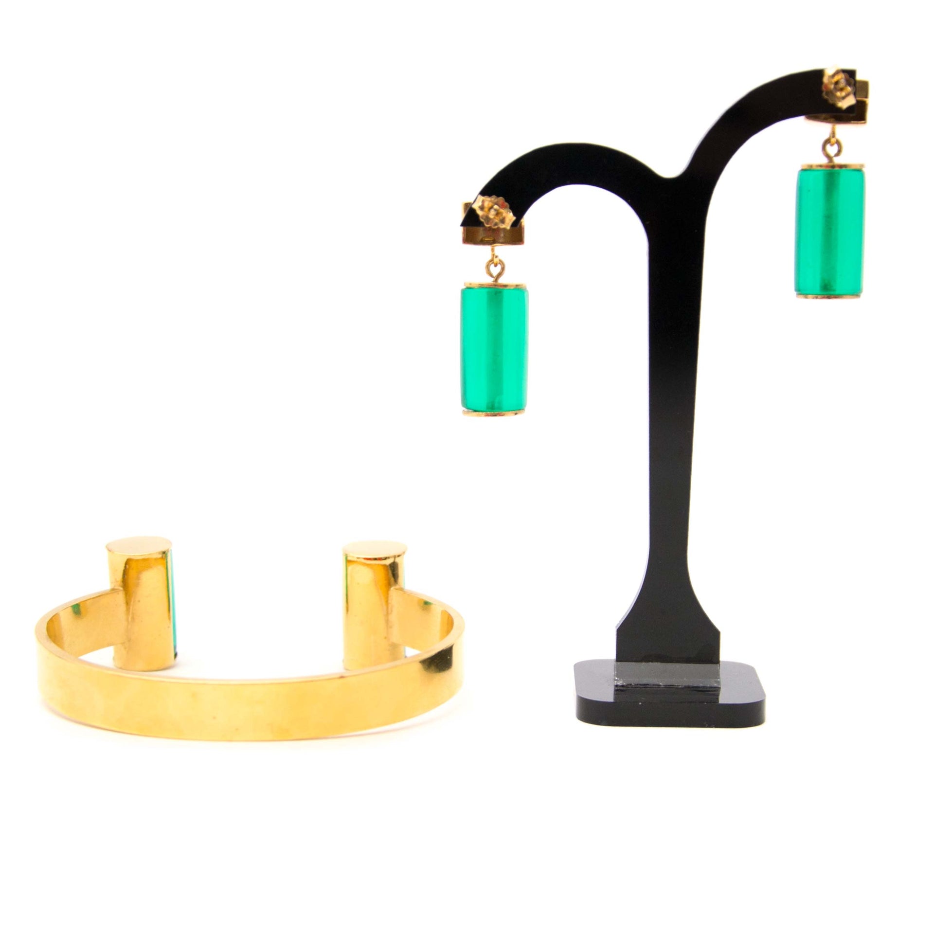 acheter en linge pour le meilleur prix Wouters & Hendrix Green And Gold Jewelry Set
