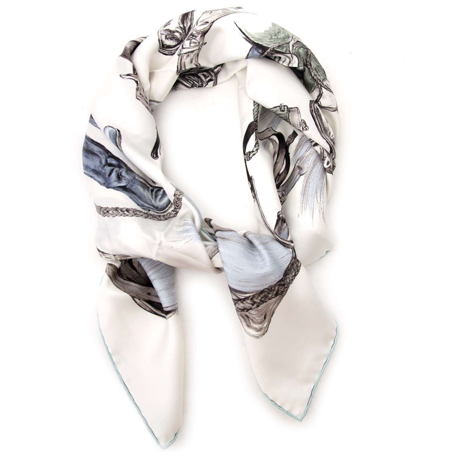 Koop Hermes Carre Silk Scarf A propos De Bottes bij labellov aan een goede prijs