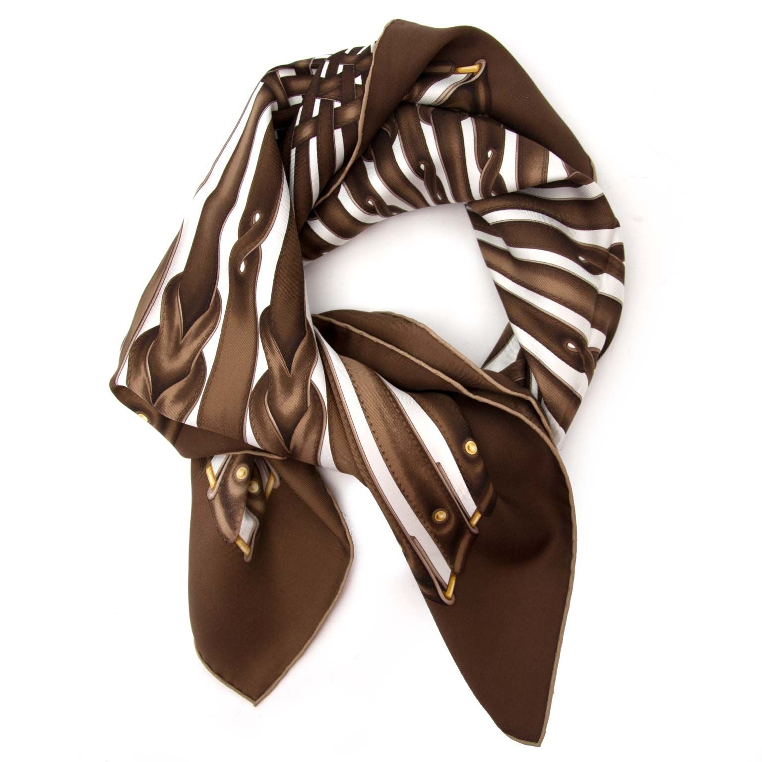 Second main marron Gucci écharpe