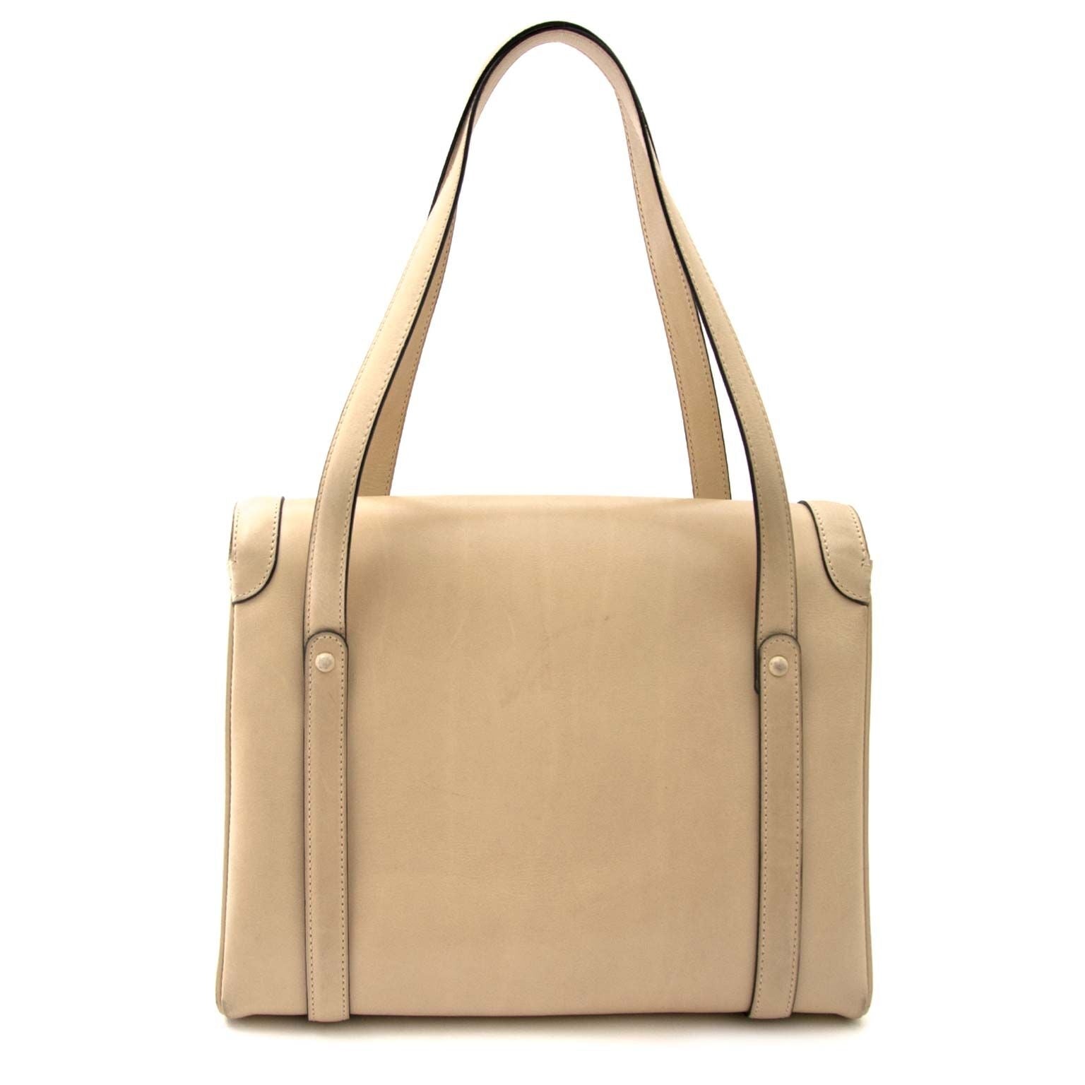 buy secondhand Delvaux Beige Leather Handbag at labelloc