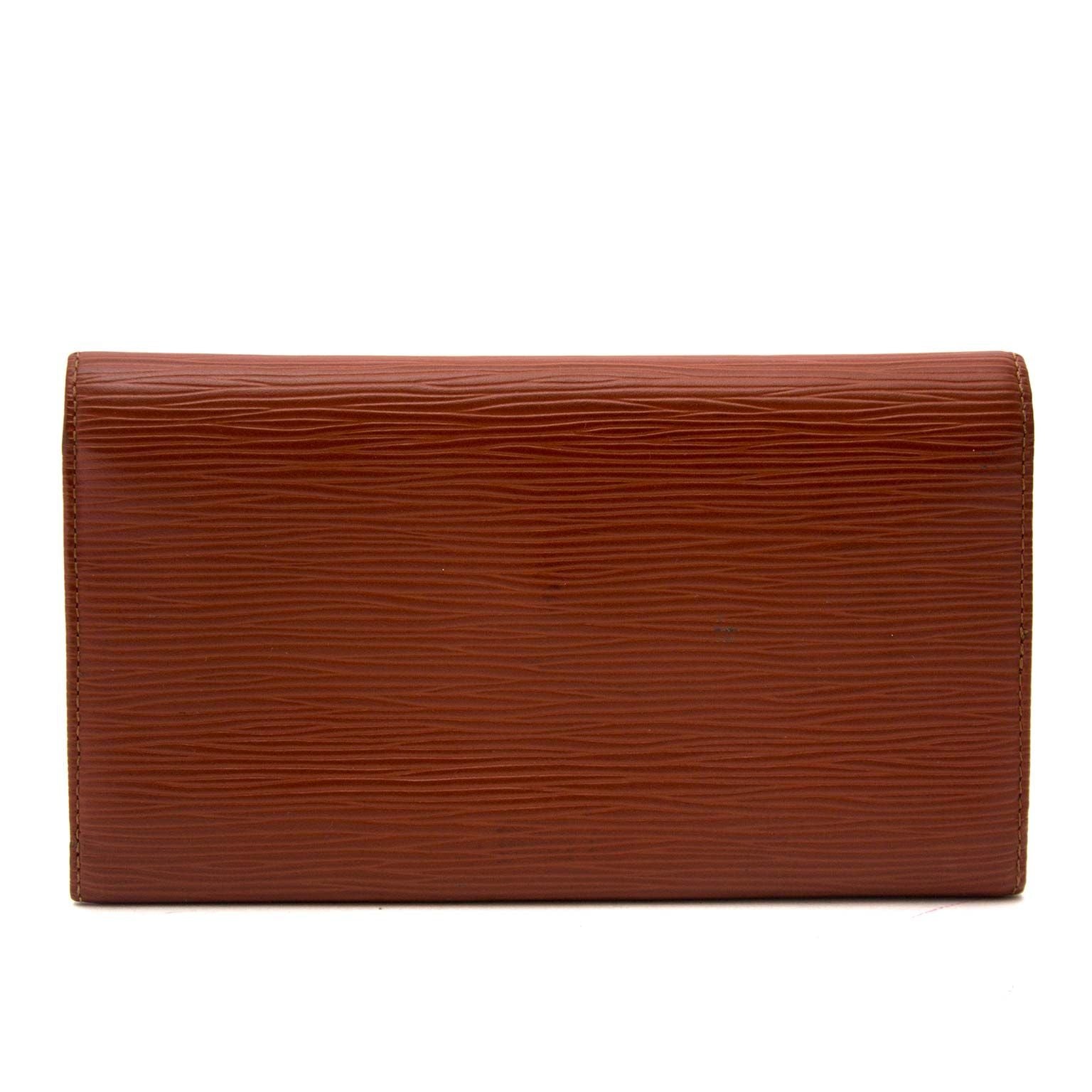 Tweedehands Bruine Louis Vuitton portemonnee bij labbelov