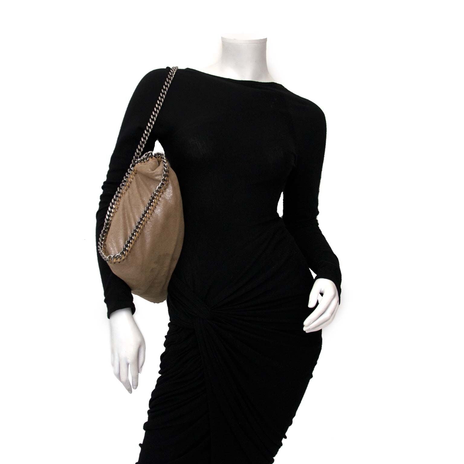 secondhand Stella McCartney Beige Falabella Fold Over Tote for sale at labellov