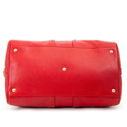 yves saint laurent red muse bowler bag now for sale at labellov vintage fashion webshop belgium