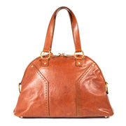 Yves Saint Laurent Muse One Bourbon Leather Bag now for sale at labellov vintage fashion webshop belgium