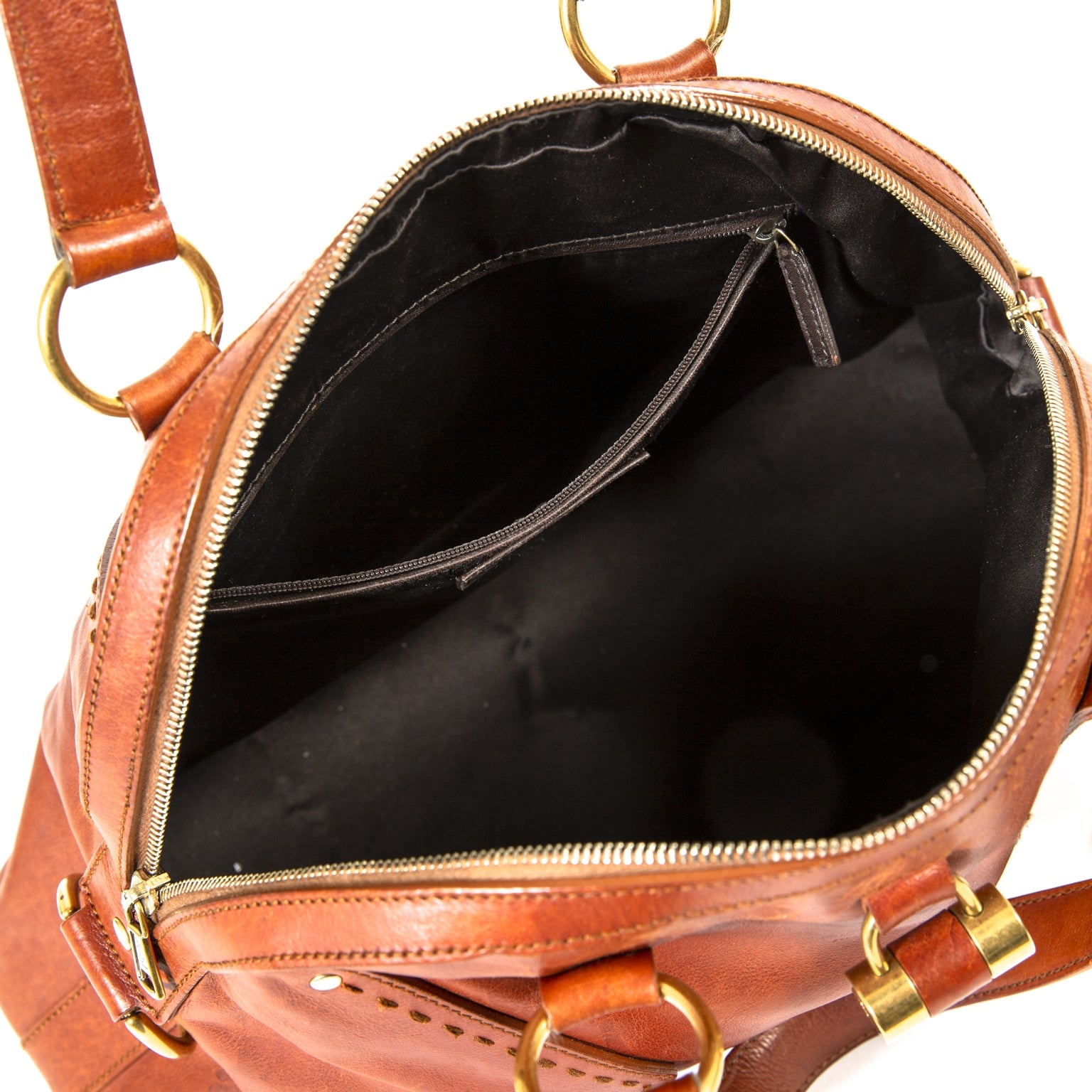 Yves Saint Laurent Muse One Bourbon Leather Bag now for sale at labellov vintage fashion webshop belgium