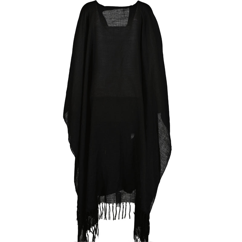 Saint Laurent Black Wool Poncho