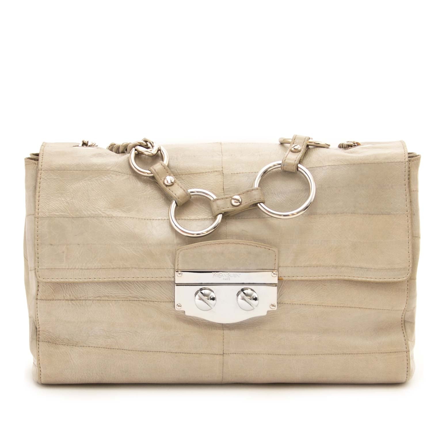 Yves Saint Laurent Le Sixieme Grey Leather Bag