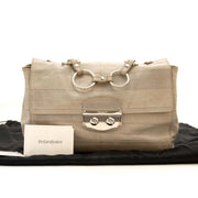 Yves Saint Laurent Le Sixieme Grey Leather Bag for sale online