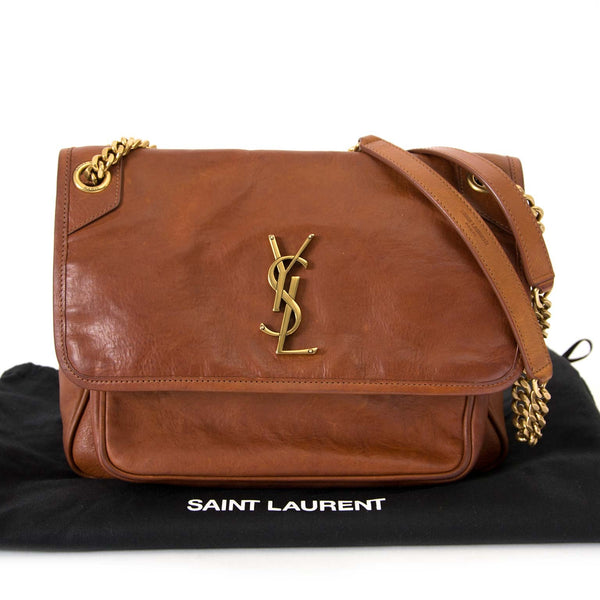 Yves Saint Laurent Medium Niki Brown Leather Bag – Labellov