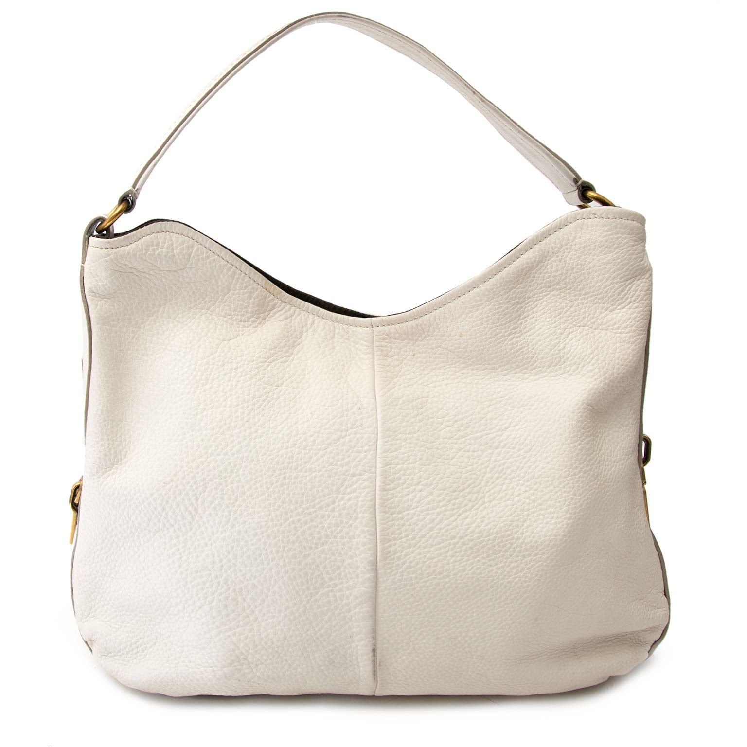Yves Saint Laurent White Caviar Leather Hobo Bag Buy authentic designer Yves Saint Laurent YSL secondhand bags at Labellov at the best price. Safe and secure shopping. Koop tweedehands authentieke Yves Saint Laurent tassen bij designer webwinkel labellov