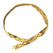 Yves Saint Laurent gold vintage belt at Labellov. Safe online shopping