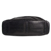 Buy and sell your authentic Zagliani Black Python Large Tomodachi Bowling Bag for the best price at Labellov.