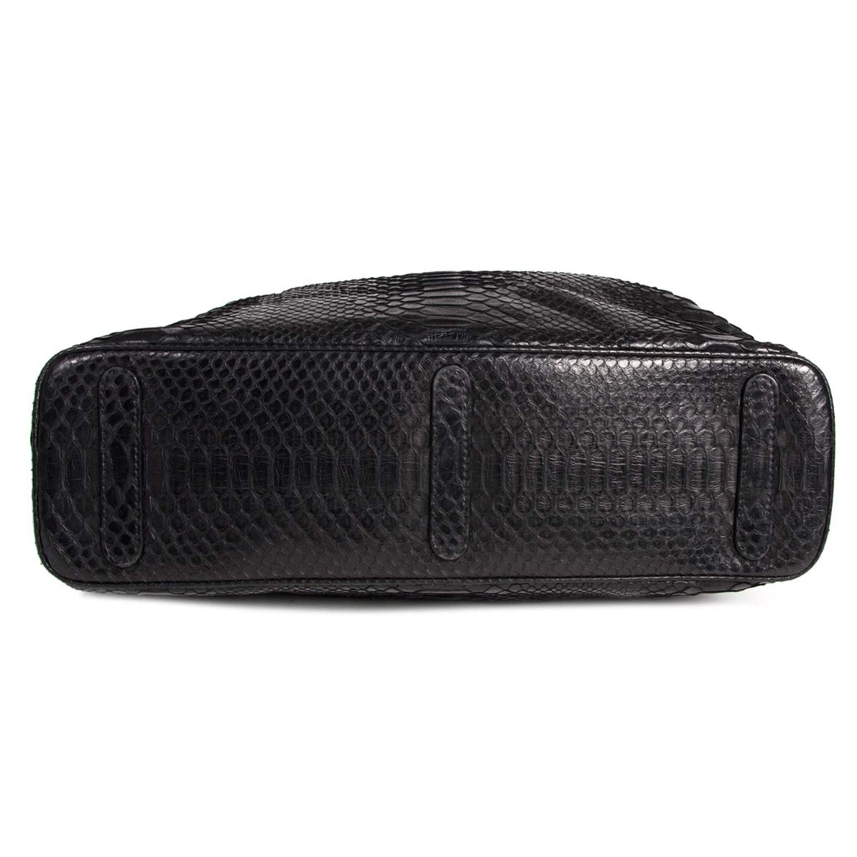 Buy and sell your authentic Zagliani Black Python Large Tomodachi Bowling Bag for the best price at Labellov.
