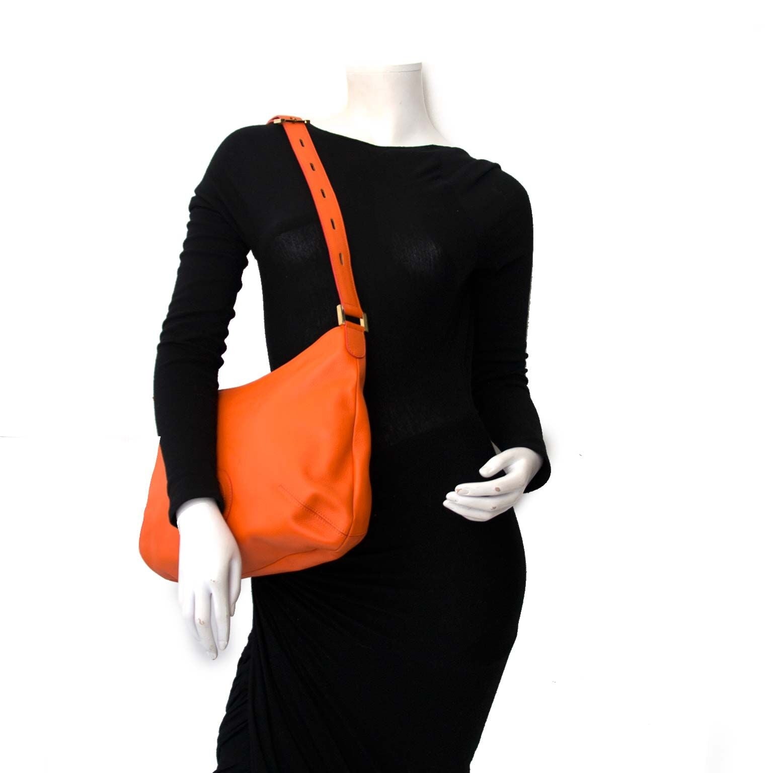 Authentieke oranje delvaux Louise te koop