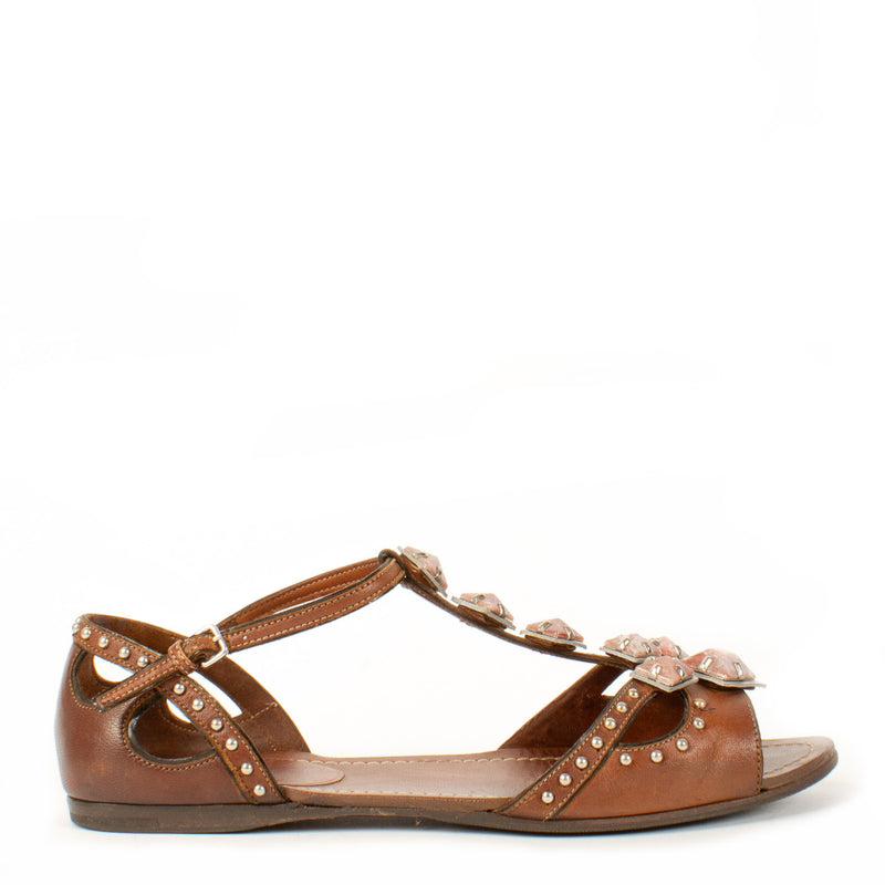 Miu Miu bruine gladiator sandalen - maat 40
