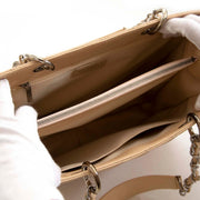 Chanel Caviar Quilted Grand Shopping Tote GST Beige Clair.
