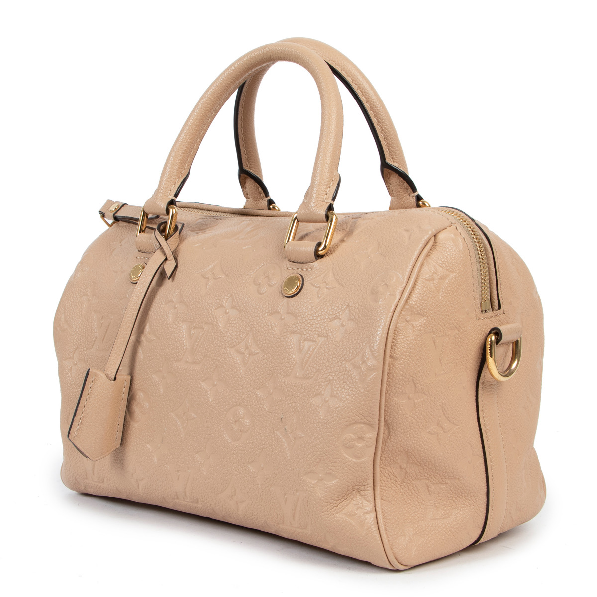 Speedy doctor 25 cloth handbag Louis Vuitton Camel in Cloth - 33892121