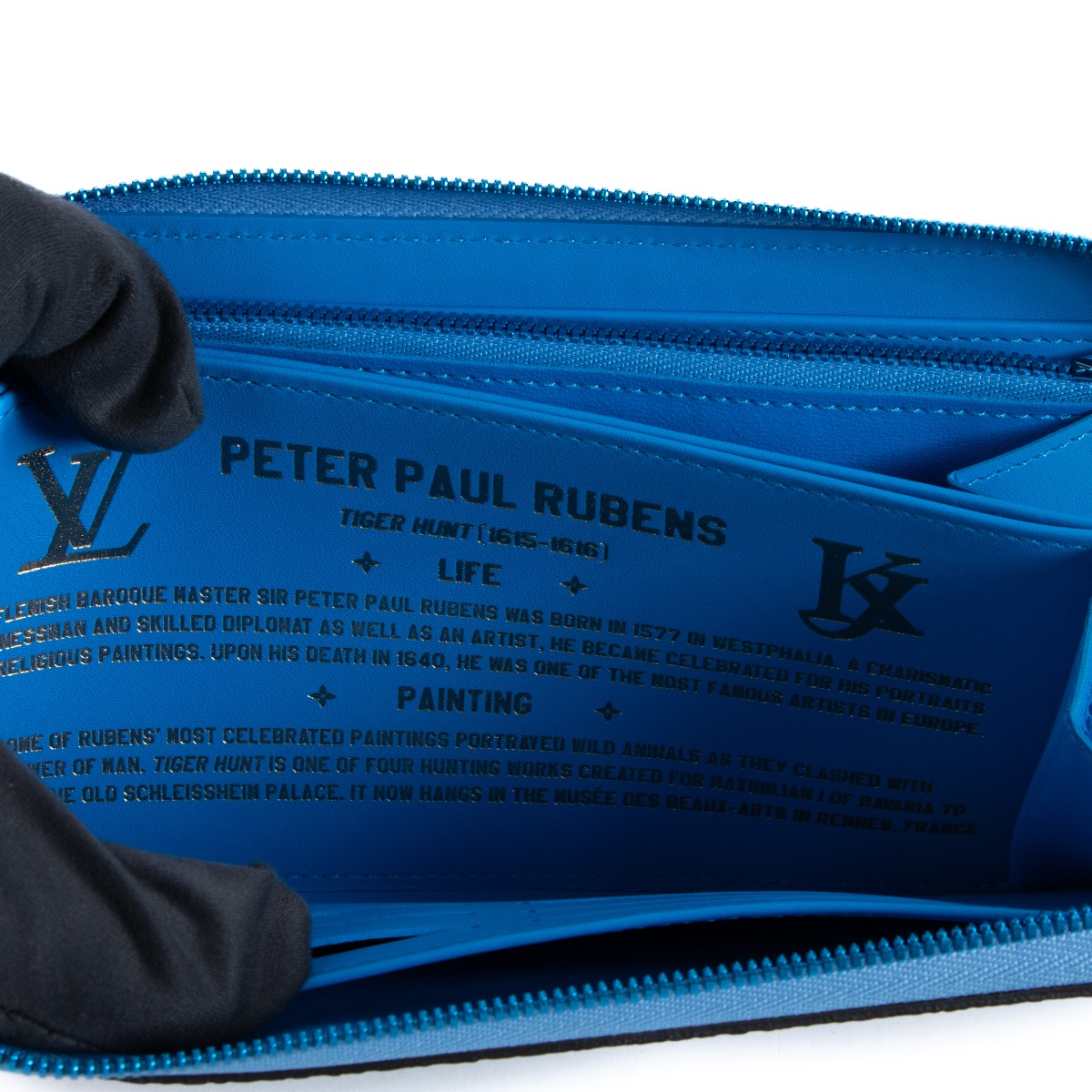 Louis Vuitton Zippy Wallet Peter Paul Rubens Blue