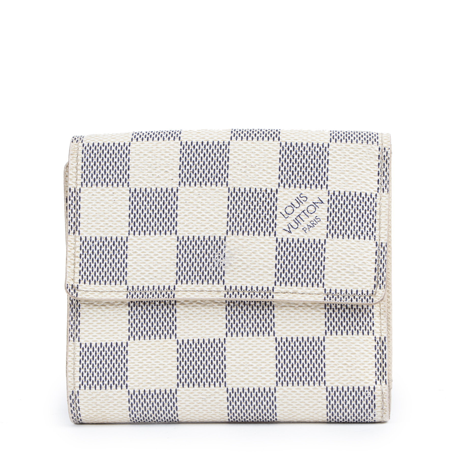 LOUIS VUITTON Damier Azur Portefeuille Elise Trifold Wallet N61733 Auth  ki3214 ref.1013461 - Joli Closet