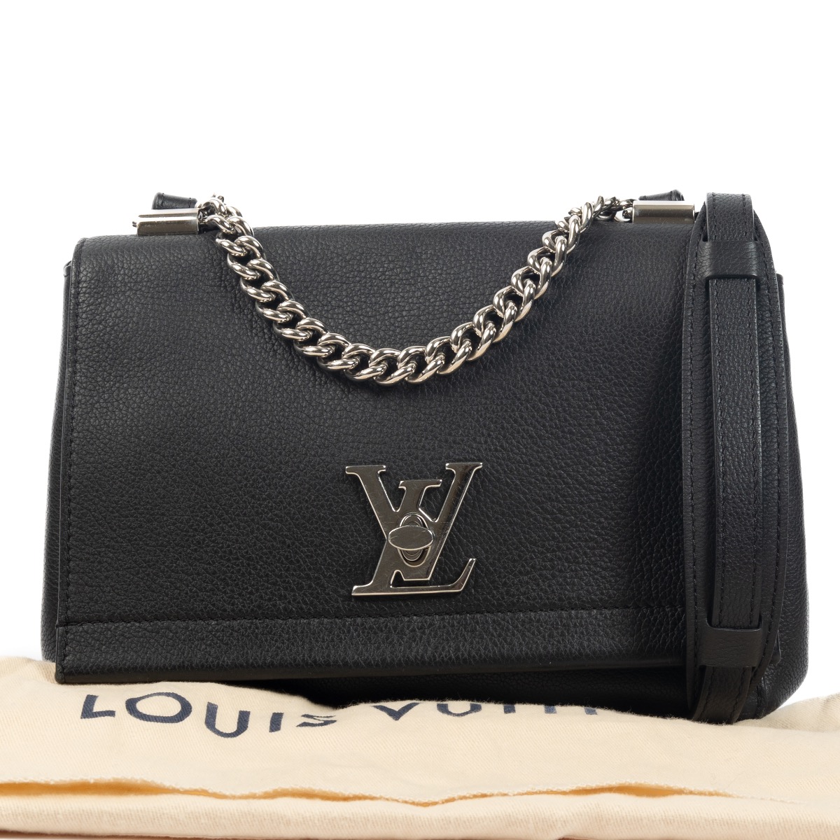 Louis Vuitton Black Lockme Crossbody Bag ○ Labellov ○ Buy and Sell  Authentic Luxury