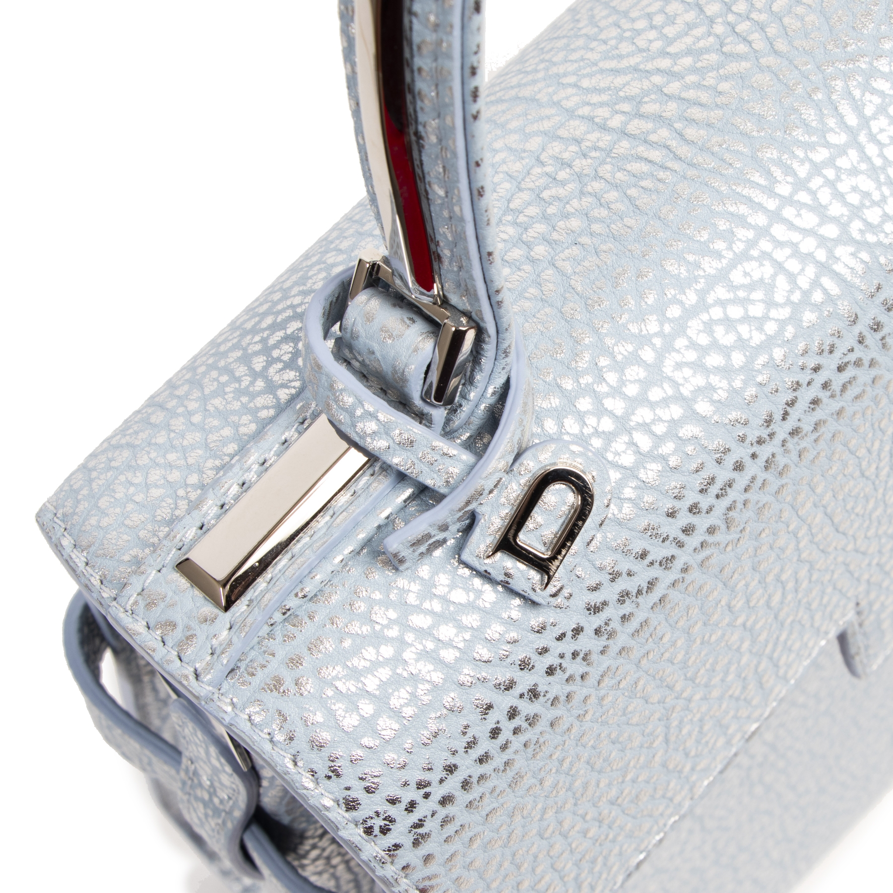 Delvaux Blue Silver Calf Leather Tempête MM ○ Labellov ○ Buy and