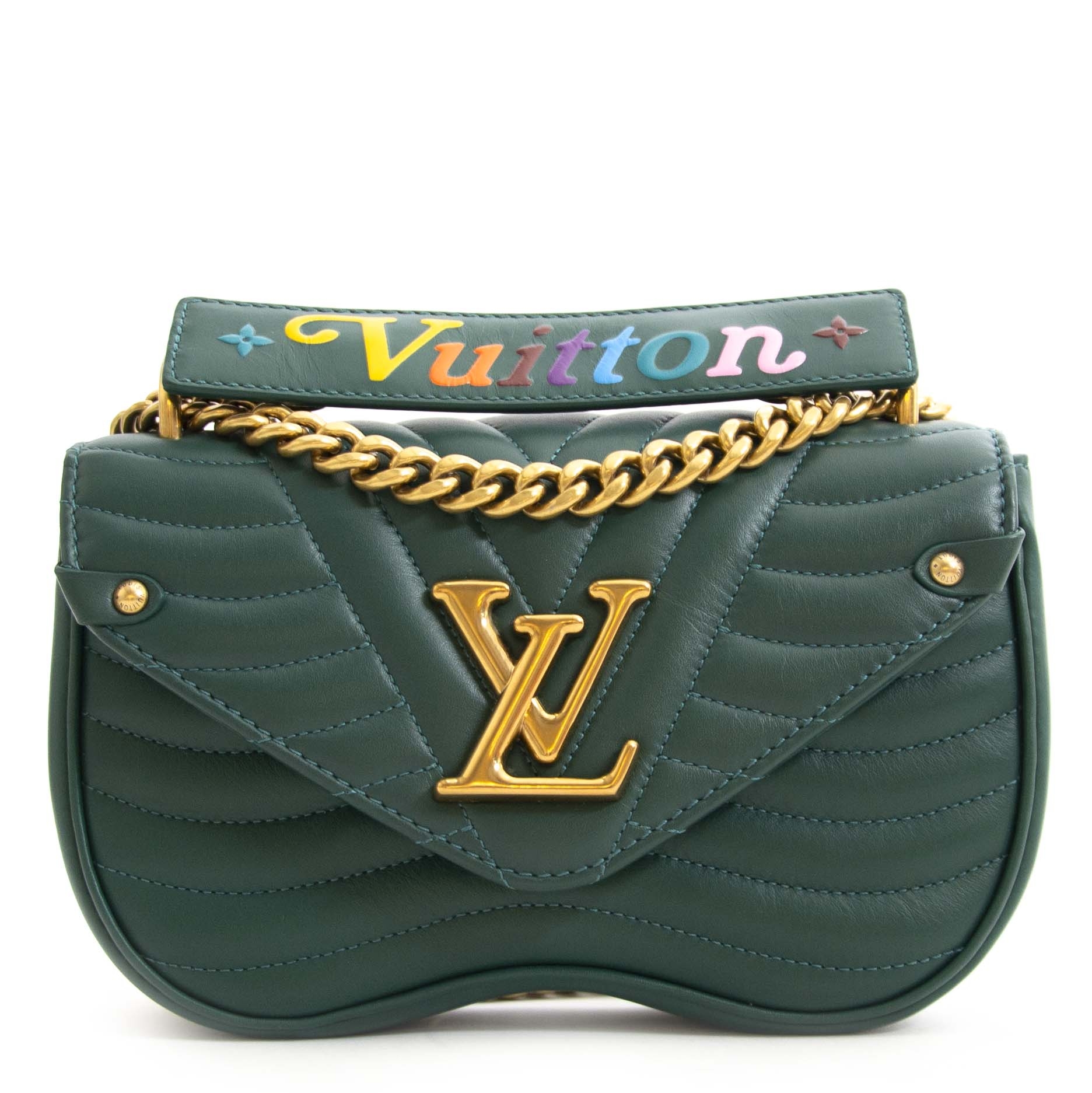 Louis Vuitton New Wave PM Green  Designer WishBags